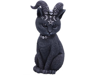 BAPHOMET pawzuph horned occult cat FIGURE