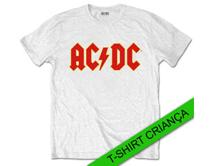 AC/DC logo boy fit/wht KIDS TS