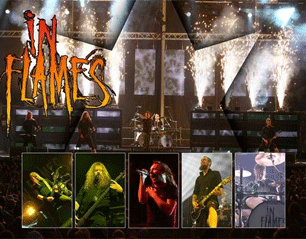 IN FLAMES live mini POSTER