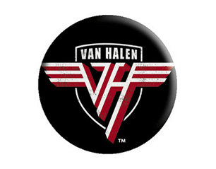VAN HALEN logo BUTTON BADGE