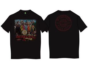 BEATLES sgt pepper with backprinting TS