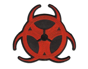 BIOHAZARD red logo PATCH