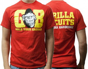 GORILLA BISCUITS hold your ground/red TS