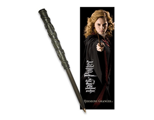 HARRY POTTER hermione wand PEN AND BOOKMARK