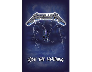 METALLICA ride the lightning HQ TEXTILE POSTER
