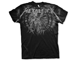 METALLICA stoned justice all over black TSHIRT