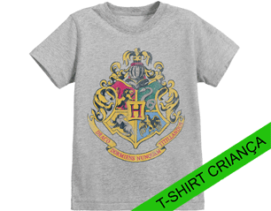 HARRY POTTER distressed hogwarts crest YOUTH TS