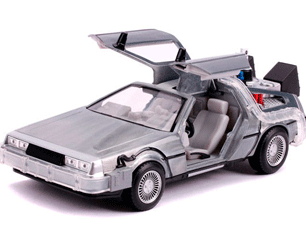 BACK TO THE FUTURE PART II delorean with lights diecast model 1/24 FIGURE