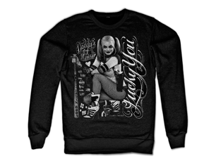 SUICIDE SQUAD harley quinn lucky you CREW NECK SWEATER