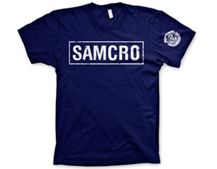 SONS OF ANARCHY samcro distressed/nvy TS