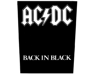 AC/DC back in black BACKPATCH