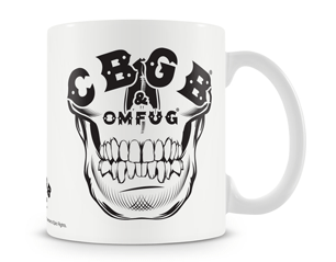 CBGB & omfug skull coffee MUG