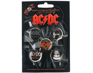 AC/DC for those button BADGE PACK
