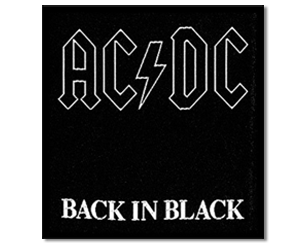 AC/DC back in black PATCH