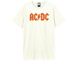 AC/DC logo WHITE AMPLIFIED TSHIRT