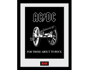 AC/DC for those about to rock FRAMED PRINT