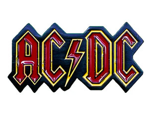 AC/DC logo black METAL PIN 