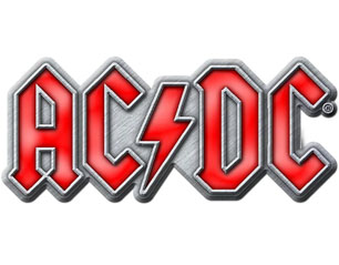 AC/DC red logo METAL PIN