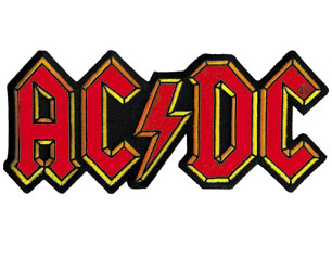 AC/DC logo OVERSIZED PATCH