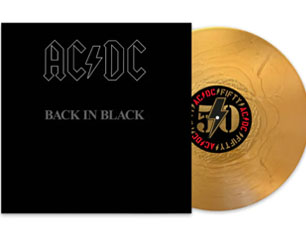 AC/DC back in black 50 YEARS GOLD VINYL