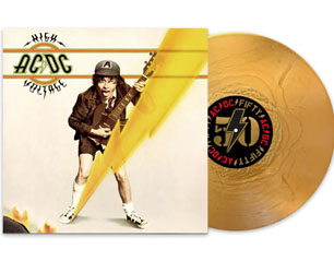 AC/DC high voltage 50 YEARS GOLD VINYL
