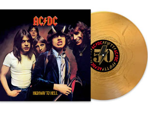 AC/DC highway to hell 50 YEARS GOLD VINYL