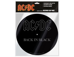 AC/DC back in black VINYL SLIPMAT