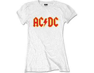 AC/DC logo white skinny TS
