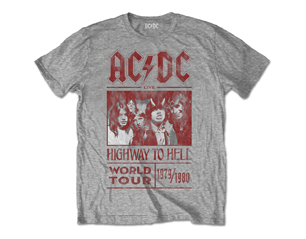 AC/DC special edition highway to hell world tour 1979/1980 grey TS