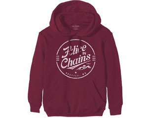 ALICE IN CHAINS circle emblem MARRON HOODIE