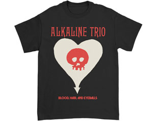 ALKALINE TRIO blood hair and eyeballs heart skull TSHIRT