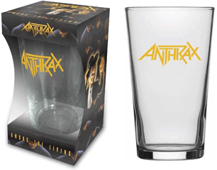 ANTHRAX logo BEER GLASS