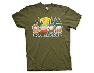SOUTH PARK distressed olive green TS