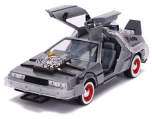 BACK TO THE FUTURE III diecast model 1/24 time machine with lights FIGURE