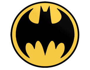 BATMAN retro signal logo STICKER