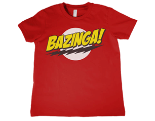 BIG BANG THEORY bazinga super logo kids YOUTH TS