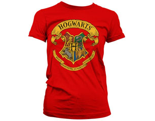 HARRY POTTER hogwarts crest skinny RED TS
