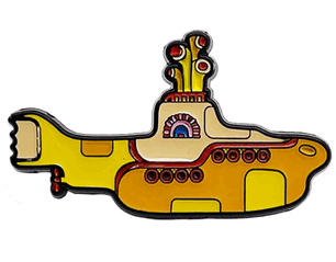 BEATLES yellow submarine logo METAL PIN