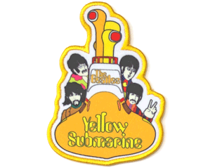 BEATLES yellow submarine all aboard PATCH