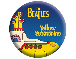 BEATLES yellow submarine songtrack BUTTON BADGE