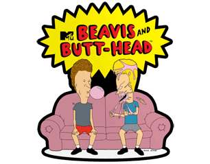 BEAVIS AND BUTT HEAD beavis and butt head STICKER