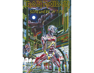 IRON MAIDEN somewhere in time HQ POSTER BANDEIRA