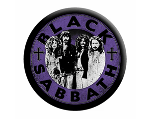 BLACK SABBATH band circle BUTTON BADGE