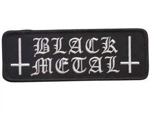 HEAVY METAL black metal PATCH