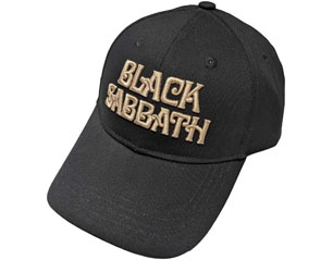 BLACK SABBATH text logo BASEBALL CAP