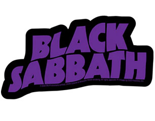 BLACK SABBATH wavy logo vintage STICKER