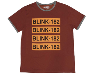 BLINK 182 logo repeat ringer RED TSHIRT