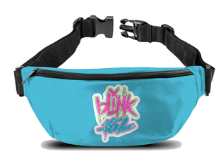 BLINK 182 logo blue BUM BAG