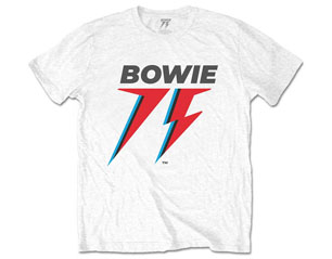 DAVID BOWIE 75th logo WHITE TS