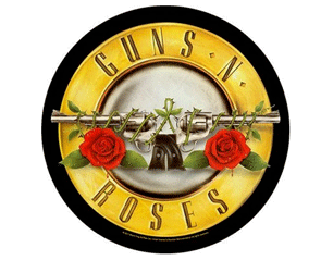 GUNS N ROSES circular logo BACKPATCH